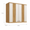 Armário Aéreo de Cozinha 2 Portas 80 Cm Canelado Sauvignon Ronipa