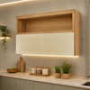 Armário Aéreo Com Vidro Reflecta 120cm Marquesa Nesher
