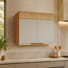 Armário Aéreo 100% MDF 2 Portas 80cm Realeza Nesher