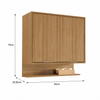 Armário Aéreo 2 Portas 80 cm Colors Kits Paraná