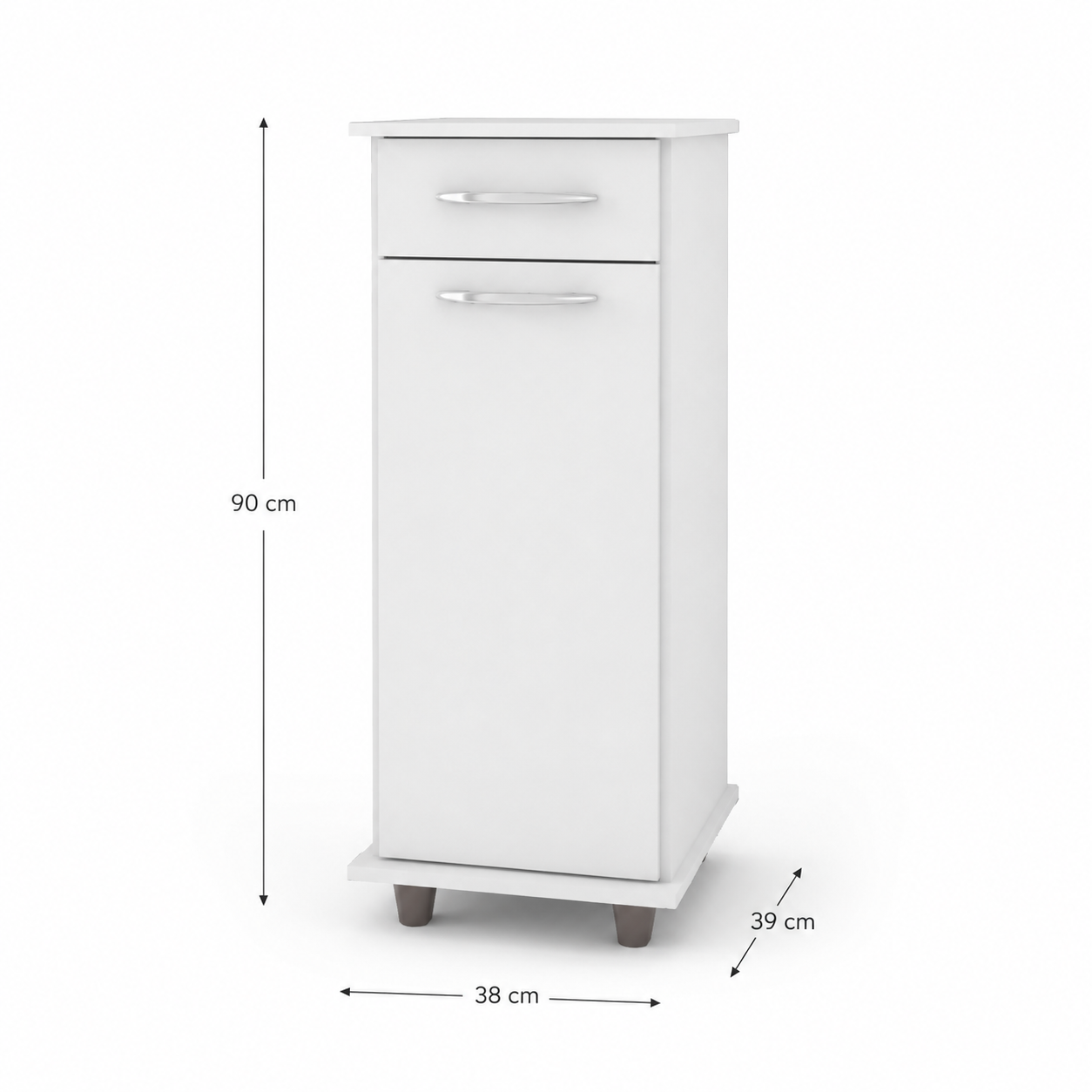 Balcão de Cozinha Multiuso Viena 1 Porta 1 Gaveta Fiorello