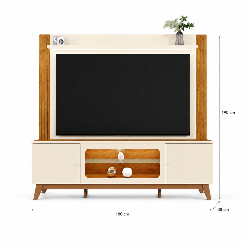 Home Para Tv Até 70" Com LED Maceió Mobler