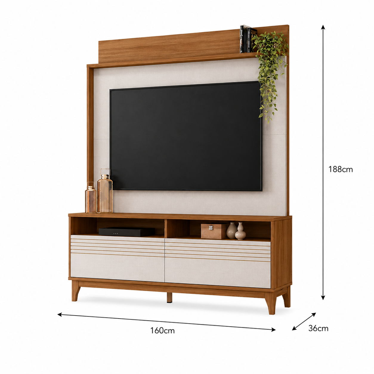 Estante Home Para TV até 70" 2 Portas NT1300 Notável Móveis