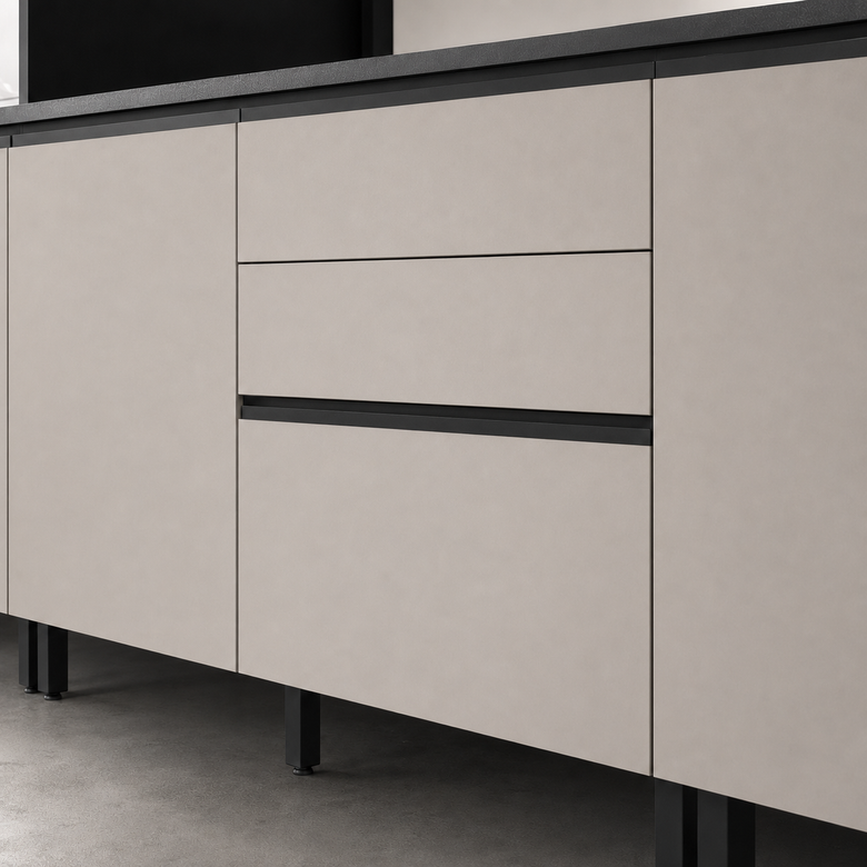 Cozinha Modulada 5 Peças 9 Portas 6 Gavetas Lumina Itatiana