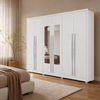 Guarda-Roupa Casal Robust com Espelho 6 Portas 6 Gavetas Novo Horizonte
