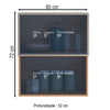 Armário Aéreo 2 Portas Basculante MDF Reflecta 60cm Proença Demobile