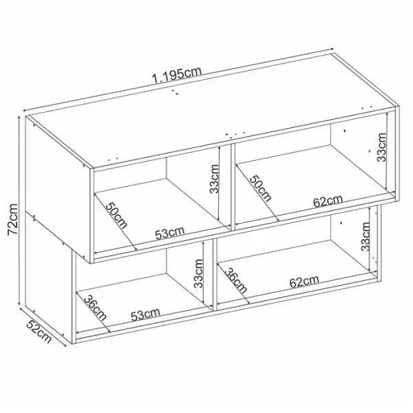 Armário Aéreo 2 Porta Basculante MDF Reflecta 120cm Proença Demobile