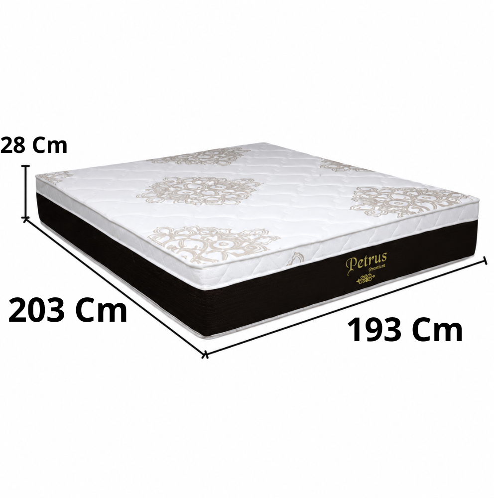 Colchão King 193x203x28 Petrus Ortobom com Espuma D33