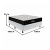Cama Box Casal Airteh D45 (Colchão + Base) 138x188cm  Ortobom