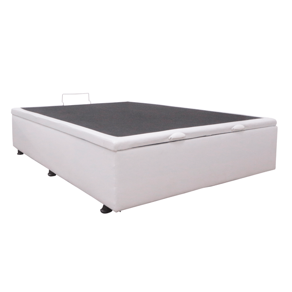 Base Box de Casal Baú 138cm Bacetto - BRANCO