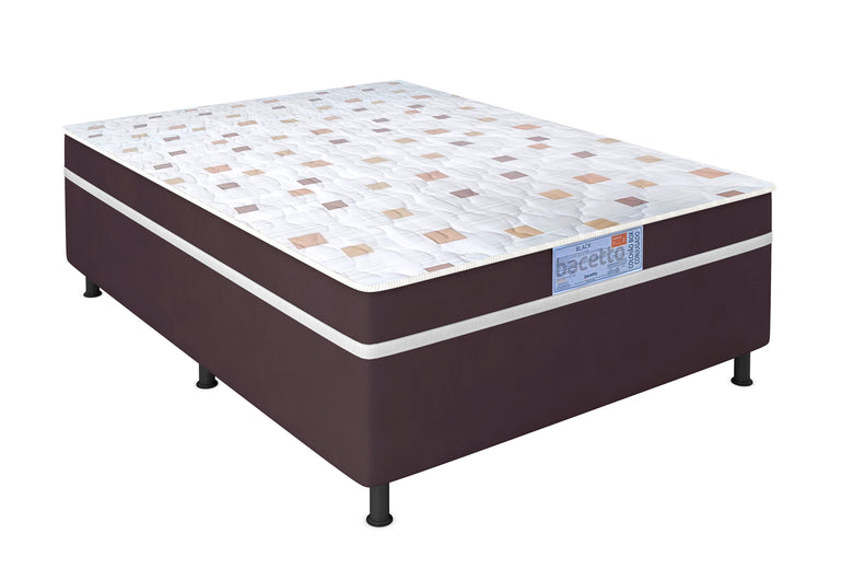 Cama Box Casal Conjugada 138x48 Black Bacetto