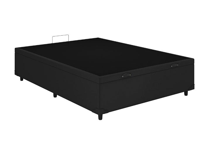 Base Box de Casal Baú 138cm Bacetto - PRETO