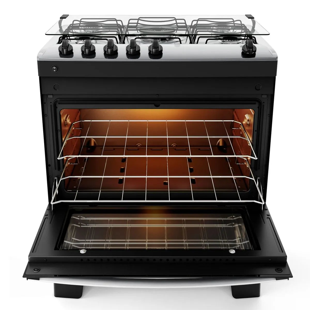 Fogão 5 Bocas Agile Up Atlas - PRETO