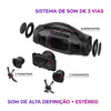 Caixa de Som Boombox Plus BBS-01-B 200W BT 30H IP66 USB AIWA