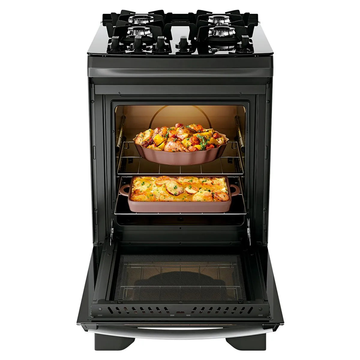 Fogão 4 Bocas Automático Supreme Glass Dako