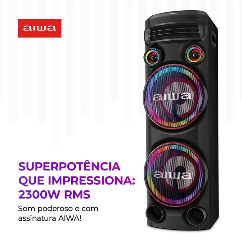 Caixa De Som Torre De Som Bluetooth 2300W Aiwa