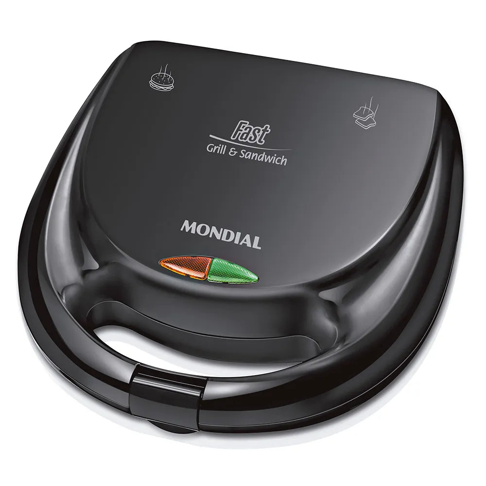 Sanduicheira Mondial Fast Grill e Sandwich S-12 - PRETO