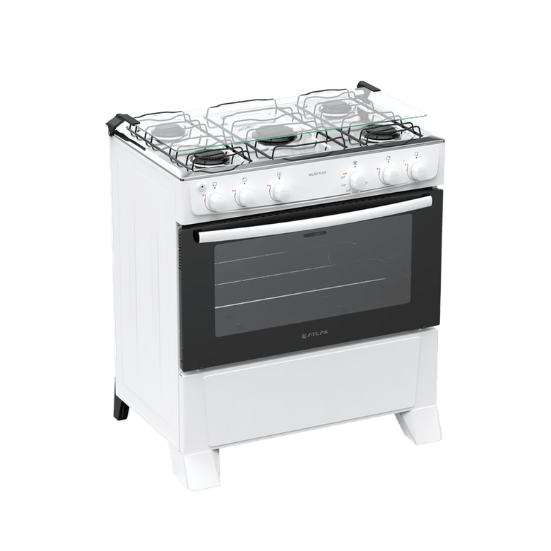 Fogão 5 Bocas Automático Mesa Inox Mião Plus Atlas