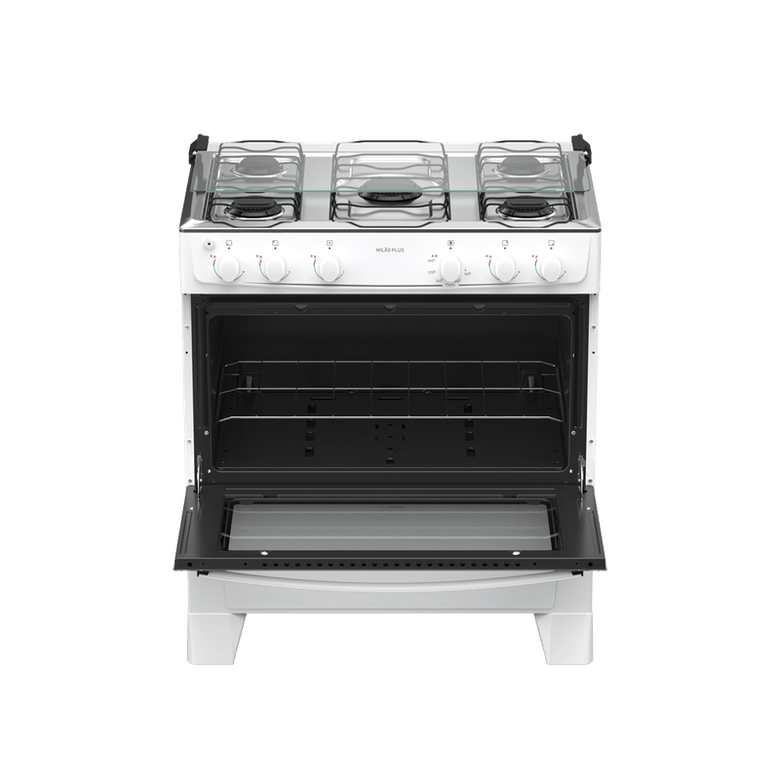 Fogão 5 Bocas Automático Mesa Inox Mião Plus Atlas
