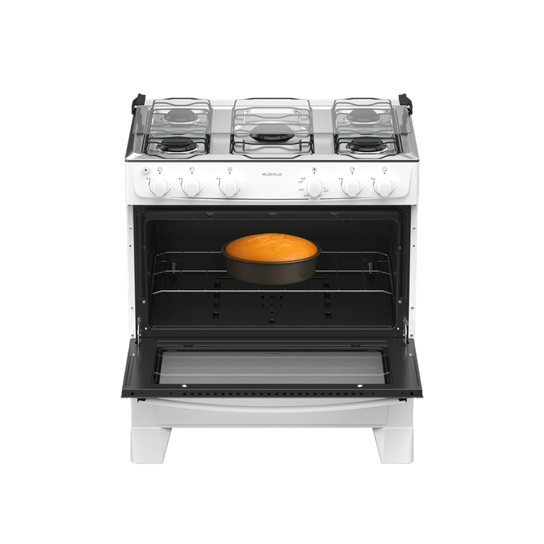 Fogão 5 Bocas Automático Mesa Inox Mião Plus Atlas