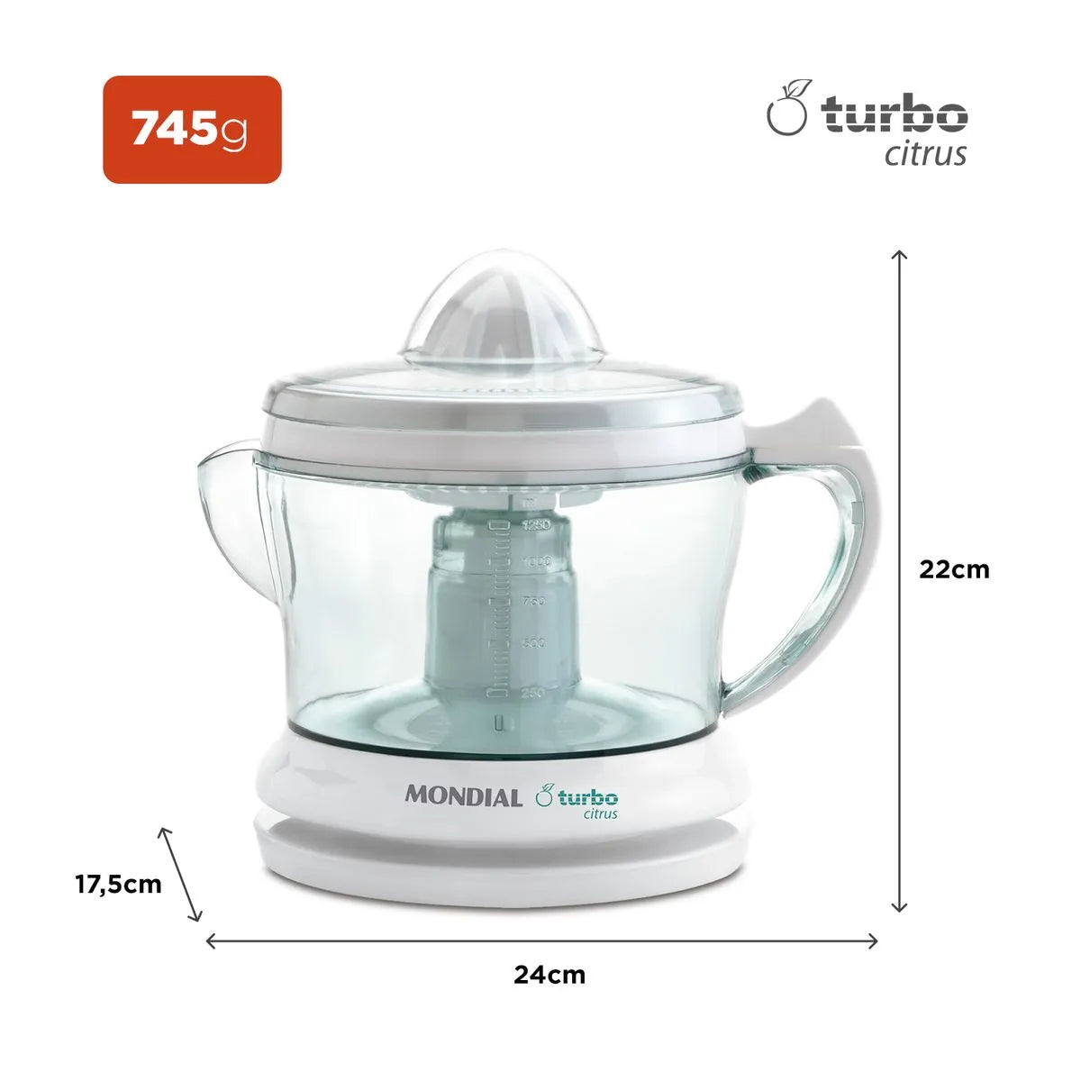 Espremedor Mondial Turbo Citrus E-01