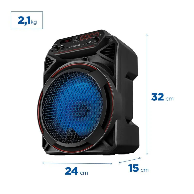 Caixa de Som Amplificada Mondial CM-150 150W Bluetooth
