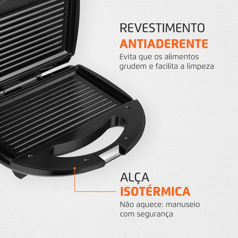 Sanduicheira Mondial Fast Grill e Sandwich S-12