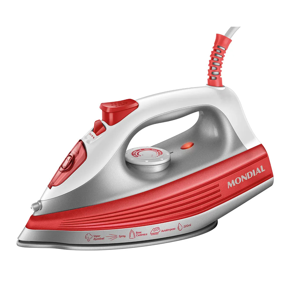 Ferro a Vapor Mondial FVN-01-O - LARANJA