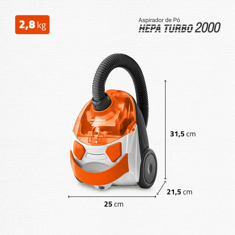 Aspirador de Pó Mondial Turbo Hepa AP-15 Aspirador de Pó Mondial Turbo Hepa AP-15