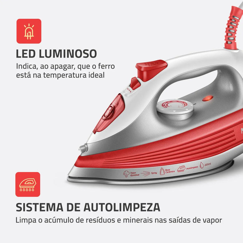 Ferro a Vapor Mondial FVN-01-O