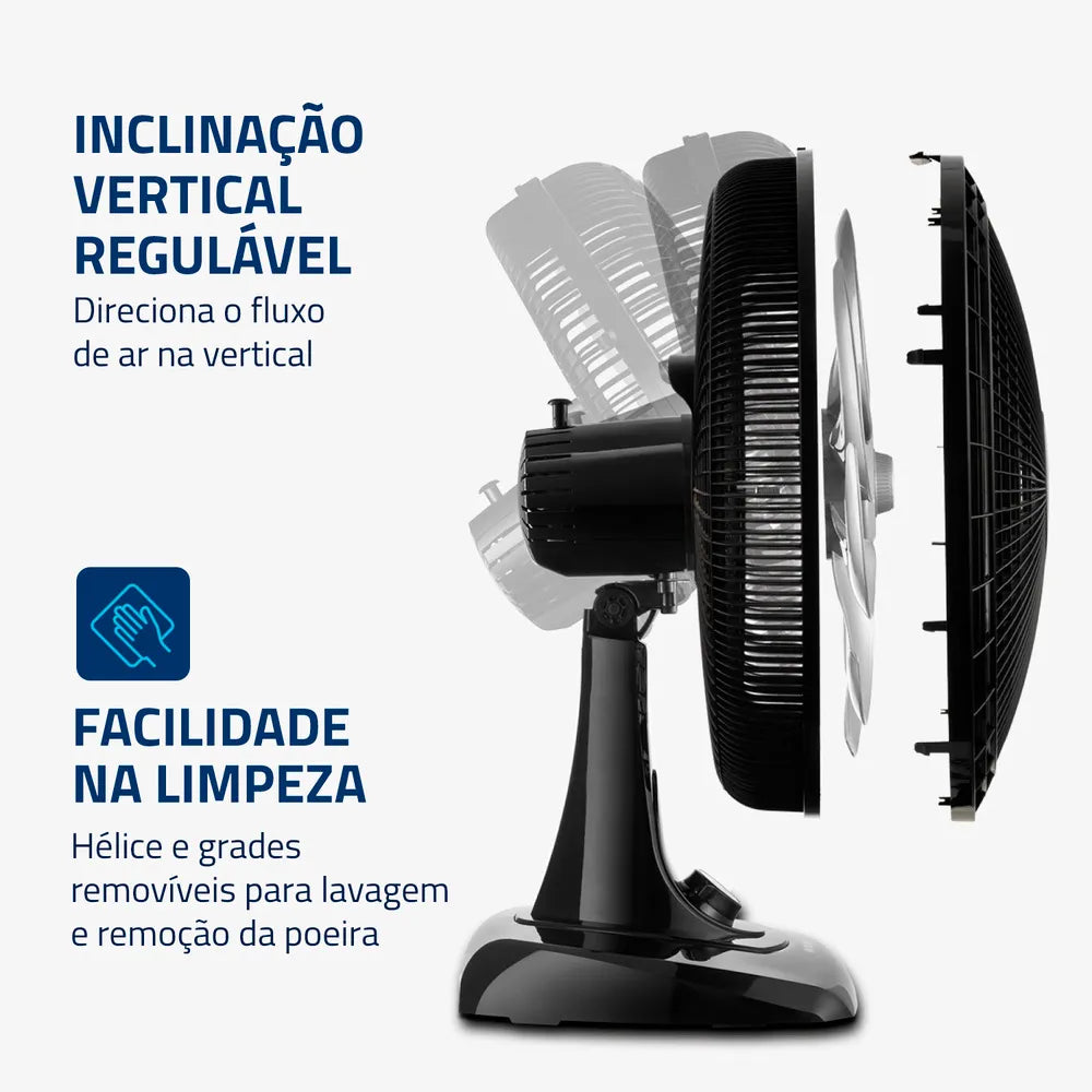 Ventilador de Mesa 6 Pás VSP-40-B Mondial