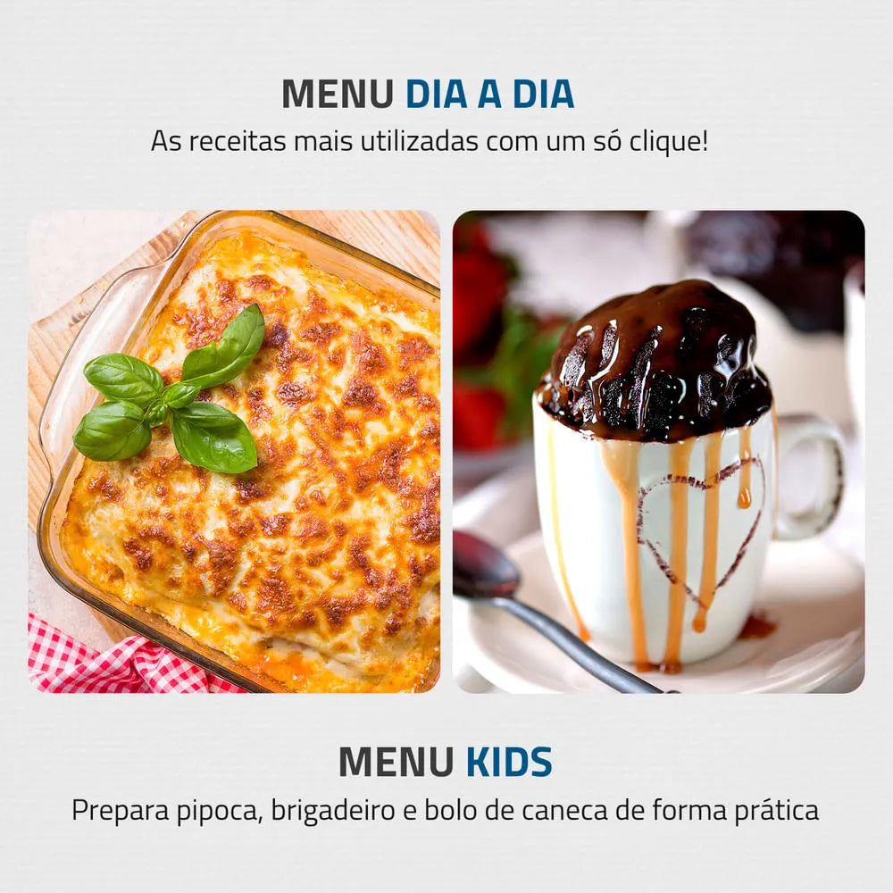 Micro-Ondas Mondial Preto 1400W - MO-02-34-B