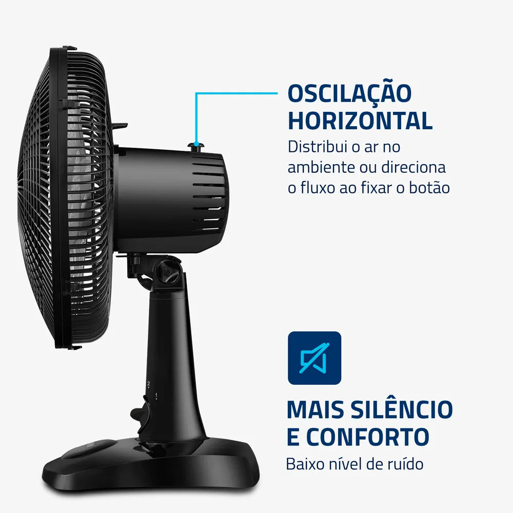 Ventilador de Mesa Mondial NVSP-30-B 30cm 6 Pás