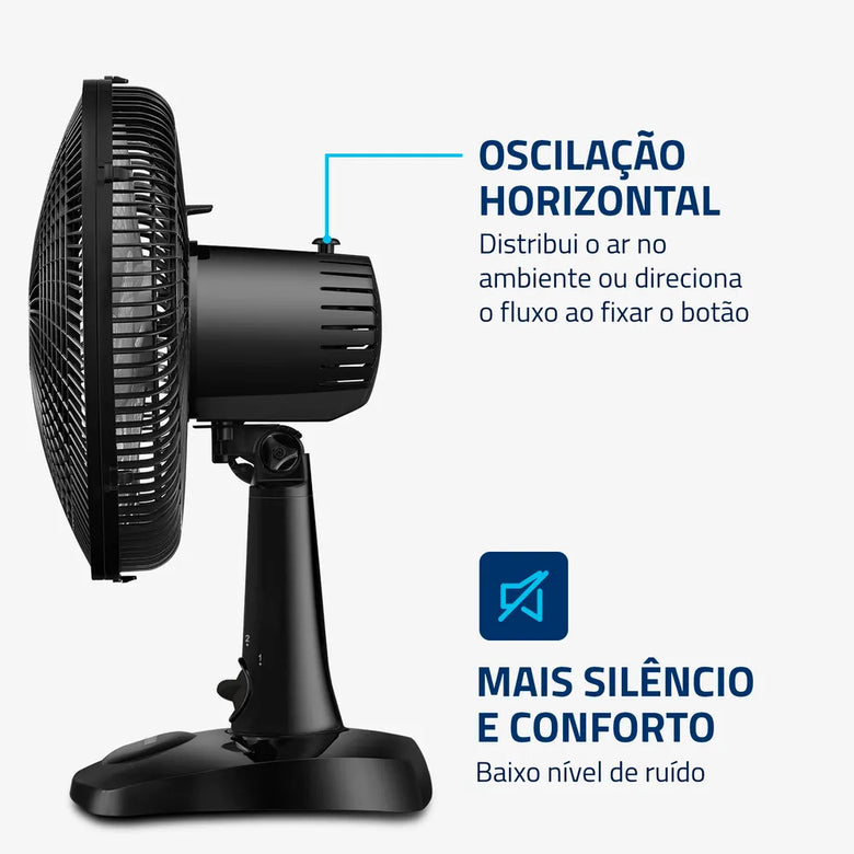 Ventilador de Mesa Mondial NVSP-30-B 30cm 6 Pás