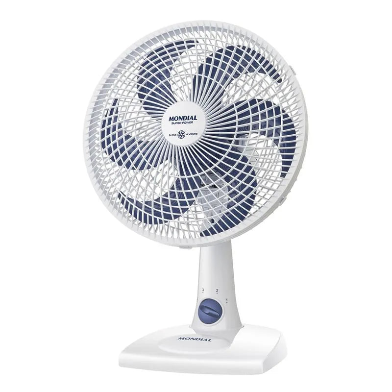 Ventilador de Mesa Mondial NVSP-30-W2 30cm 6 Pás - BRANCO