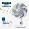 Ventilador De Mesa Mondial VSP-30-W 6 pás