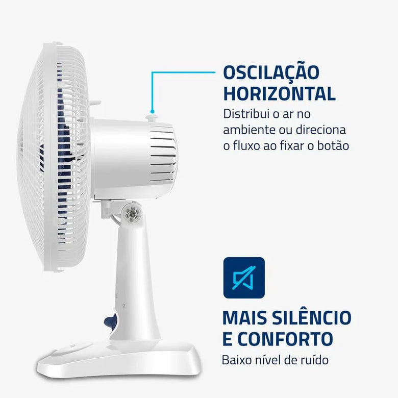 Ventilador de Mesa Mondial NVSP-30-W2 30cm 6 Pás