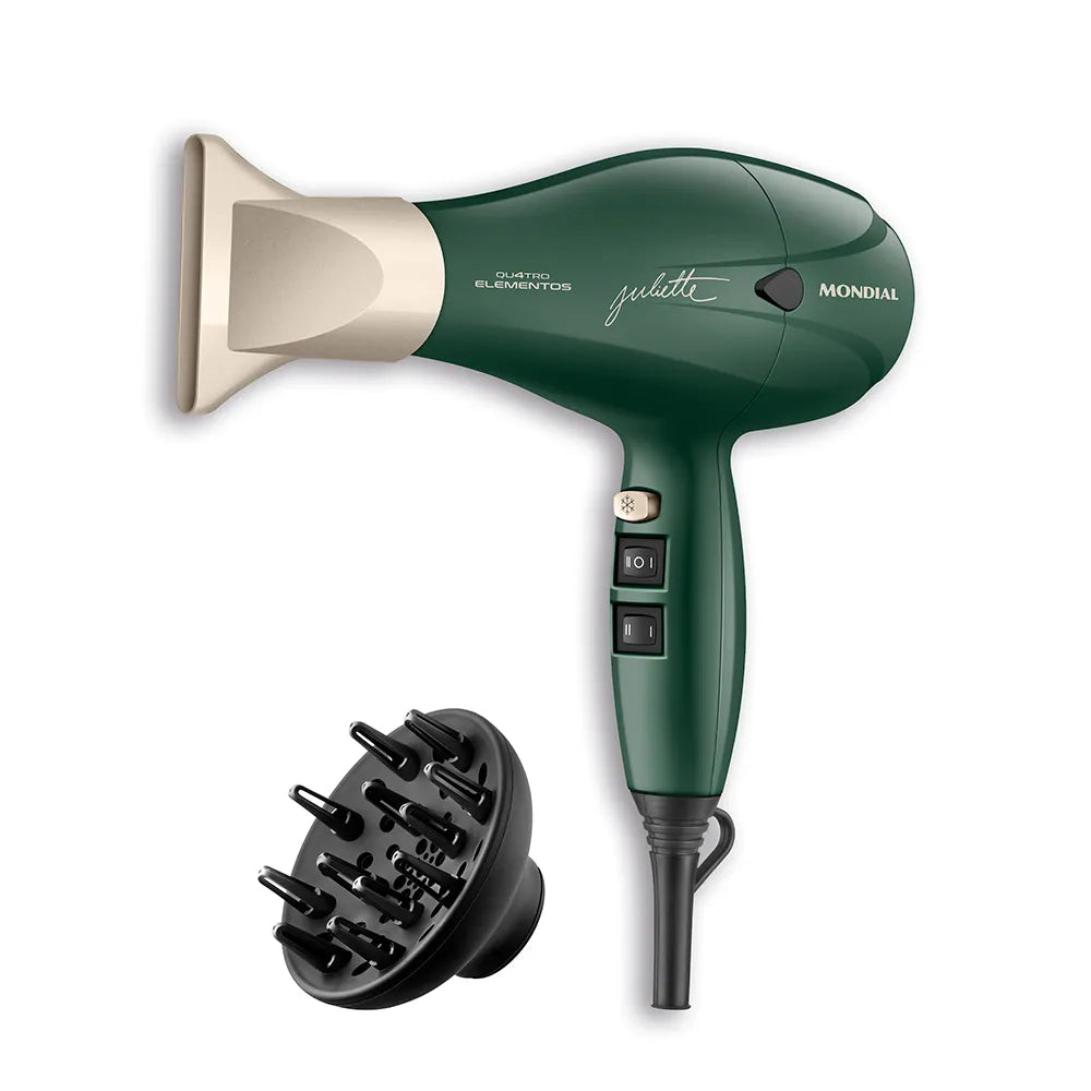 Secador de Cabelo By Juliette Mondial Verde Oliva 2000W SCP-JU-02 - VERDE