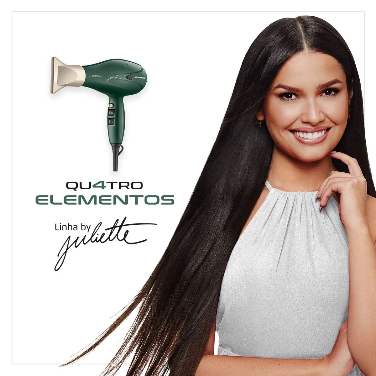 Secador de Cabelo By Juliette Mondial Verde Oliva 2000W SCP-JU-02 - VERDE
