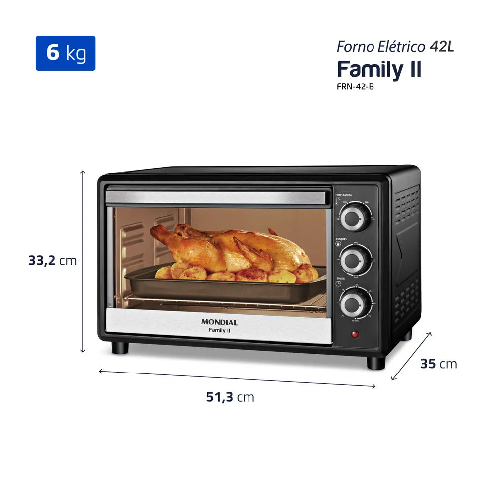Forno Elétrico 42L 1600W Family II Mondial