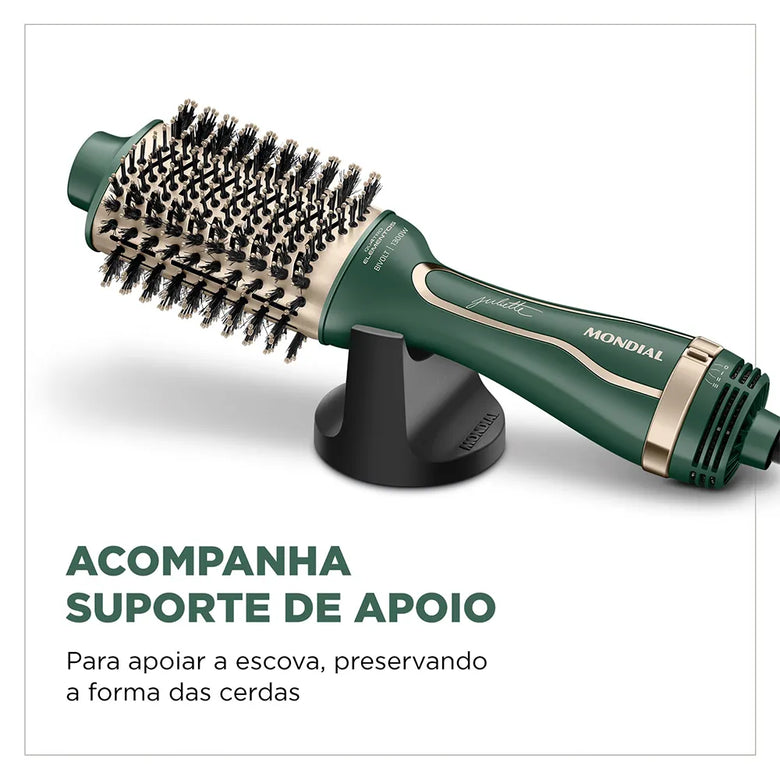 Escova Secadora By Juliette Mondial Verde Oliva ES-JU-02