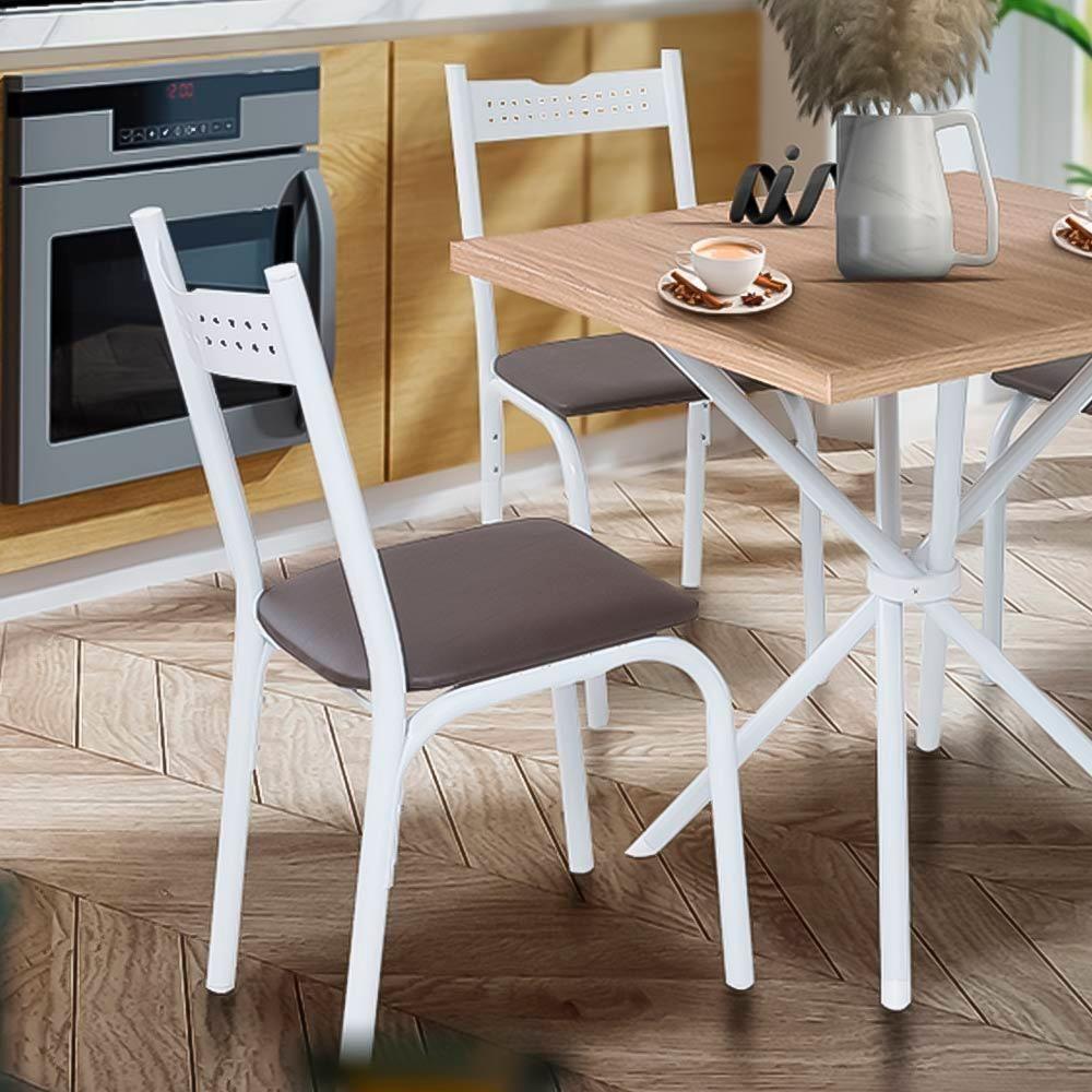 Conjunto de 2 Cadeiras Tubular Ciplafe - BRANCO