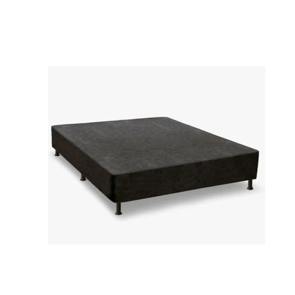 Base para Cama Box Casal Bordada Universal Baianão 138X188 Bacetto - PRETO