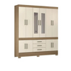 Guarda-Roupa Casal 10 Portas 3 Gavetas com Espelho Murano Demóbile
