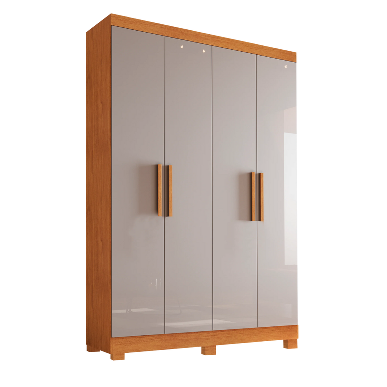 Guarda Roupa Solteiro 4 Portas 2 Gavetas Sergipe Bianchi