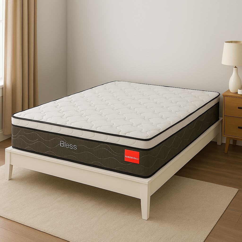 Colchão Casal  D28 188X138cm Bless  Reconflex - PRETO