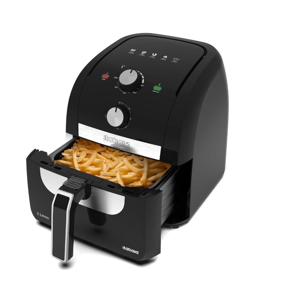 Fritadeira Elétrica Air Fryer Itatiaia 5L - PRETO