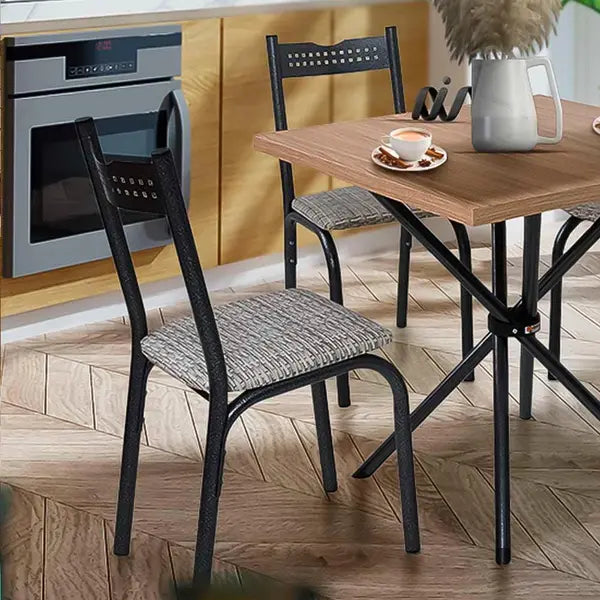 Conjunto de 2 Cadeiras Tubular Ciplafe - PRETO