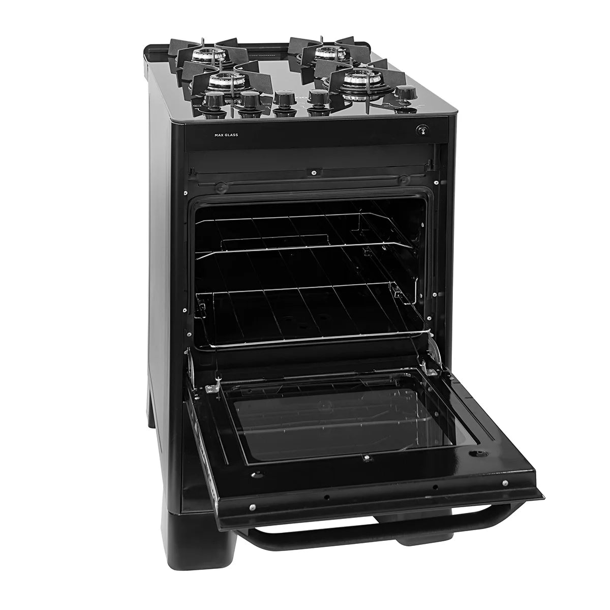 Fogão 4 Bocas Max Glass Suggar - PRETO