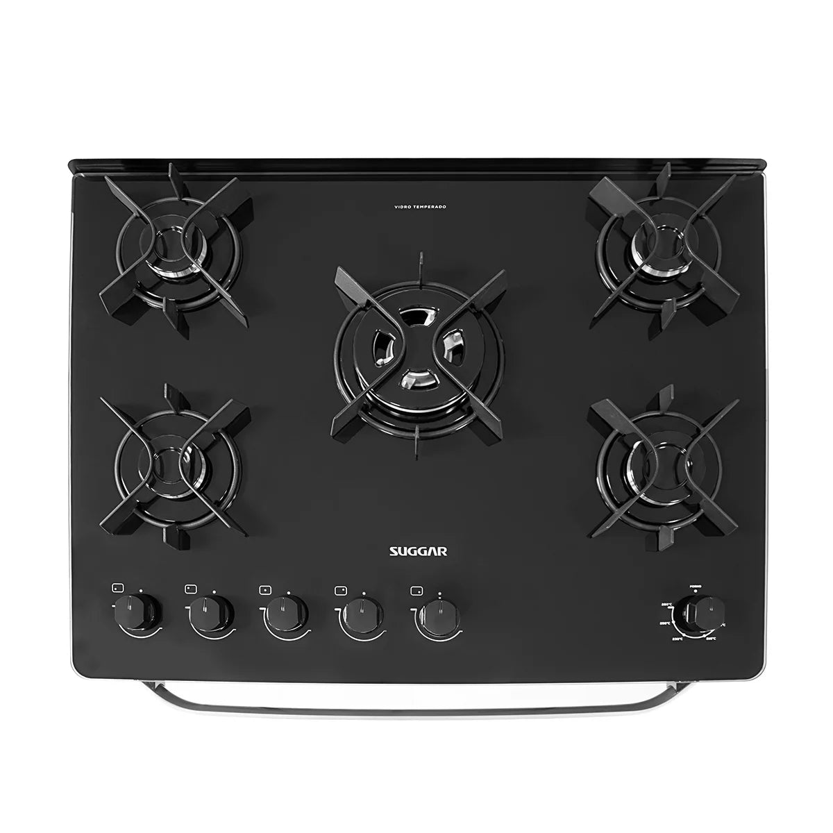 Fogão 5 Bocas Max Glass Suggar